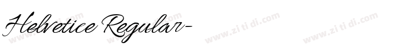 Helvetice Regular字体转换